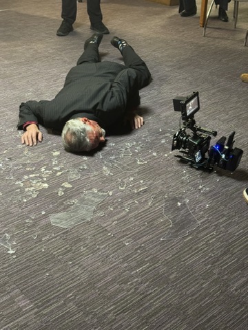 Down the Wooden Hill BTS Photo